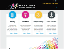 Tablet Screenshot of marathonprinting.com